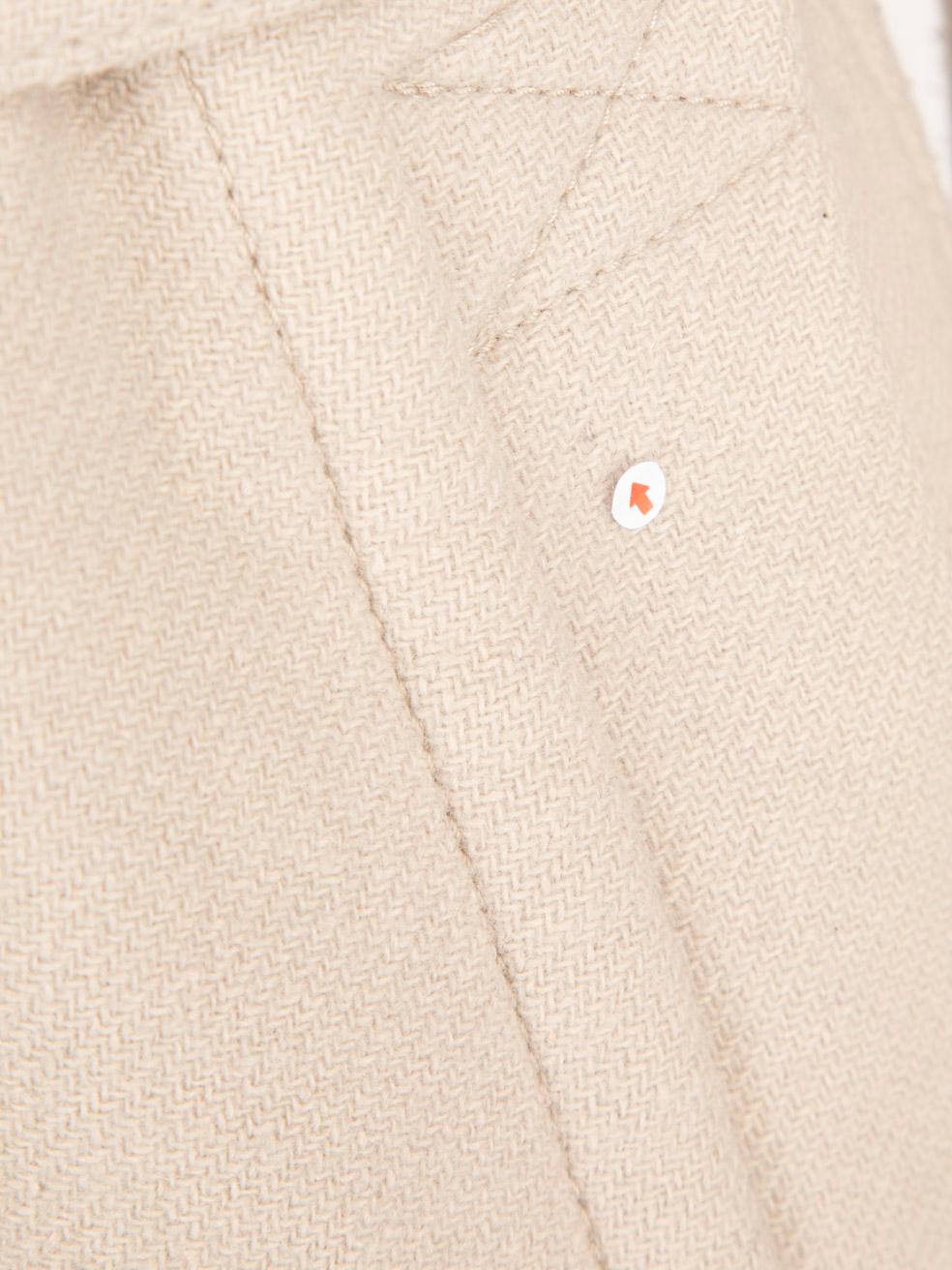 Burberry Beige Wool Single Breasted Belted Coat Size XXS For Sale 2