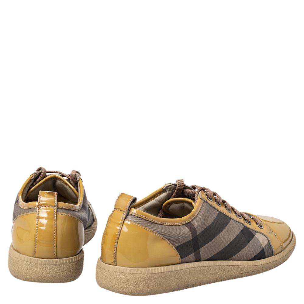 yellow burberry shoes