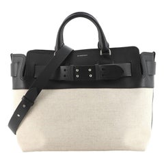 Burberry Belt Tote Canvas and Leather Medium