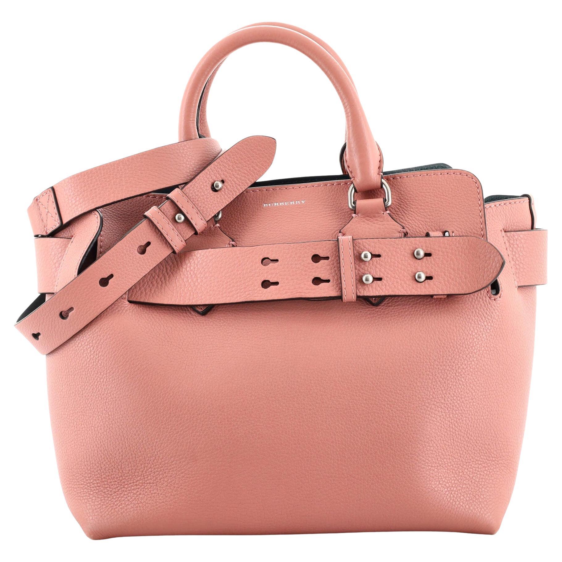 Burberry Belt Tote Leather Small For Sale at 1stDibs
