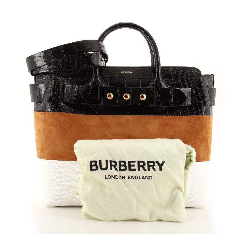 Burberry Cotton Canvas Triple Stud Belt Bag
