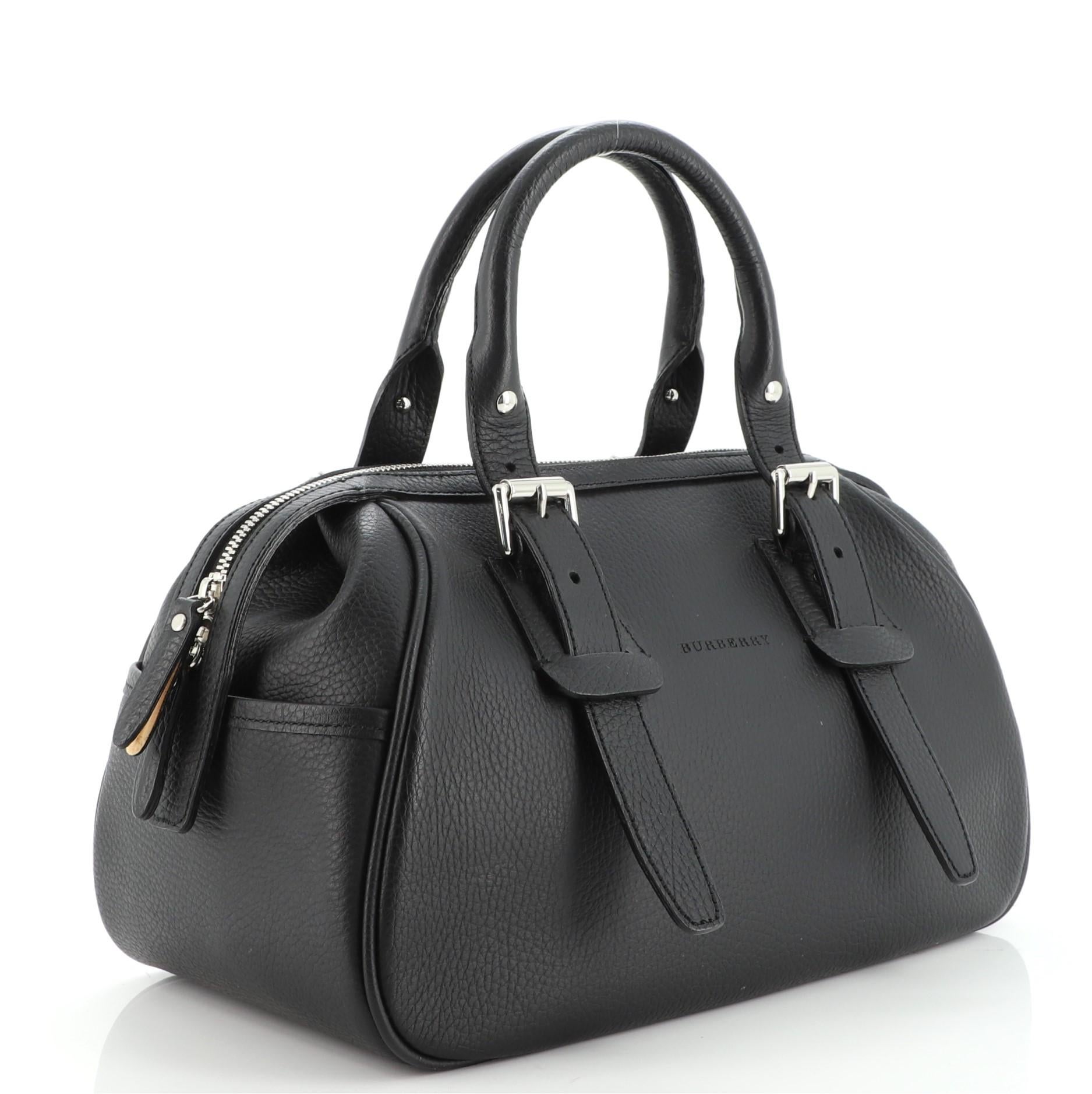 Burberry Belted Boston Bag Leather Medium at 1stDibs burberry