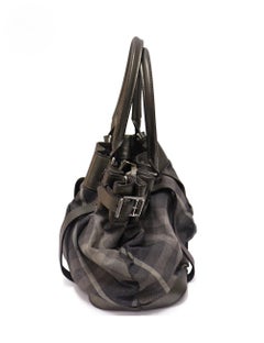 Burberry Shimmer Nova Check Große Tragetasche mit Gürtel