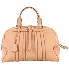 Burberry Belted Zip Satchel Leather Medium