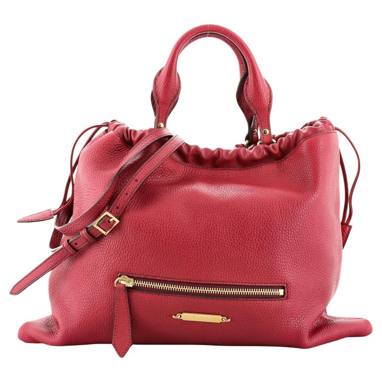 Burberry Big Crush Tote Leather Large For Sale at 1stDibs