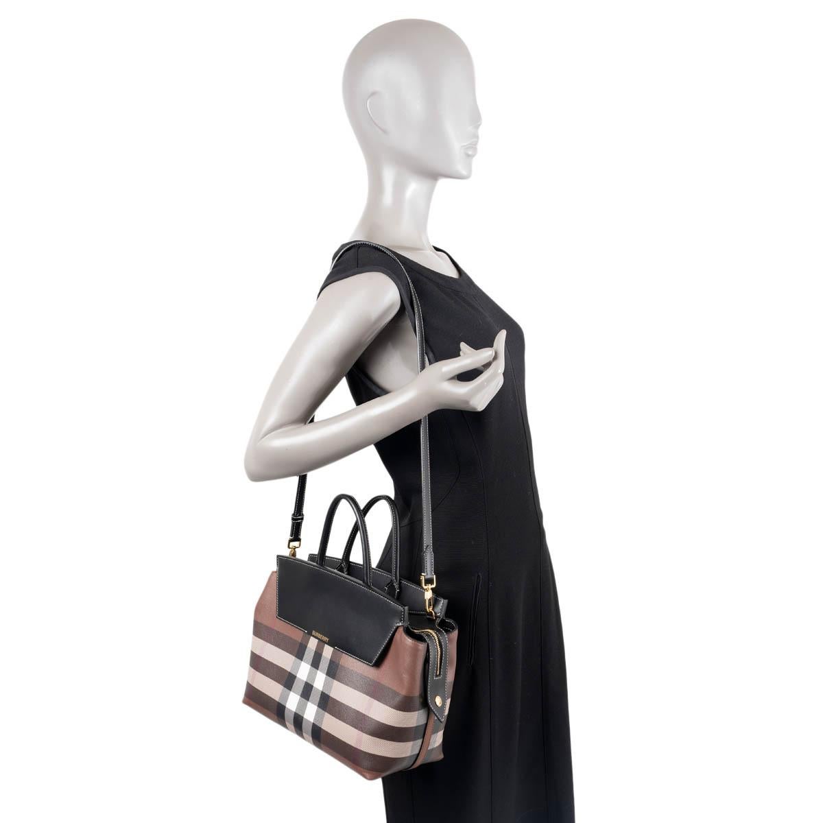 BURBERRY Birch brown check & leather MEDIUM CATHERINE Shoulder Bag 3