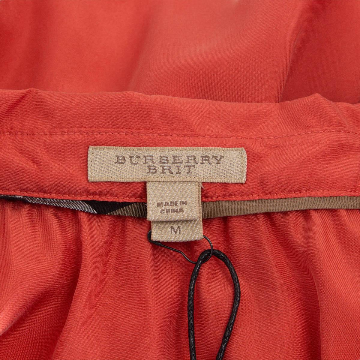 BURBERRY BIRT light coral silk OVERSIZED Blouse Shirt M In Excellent Condition For Sale In Zürich, CH
