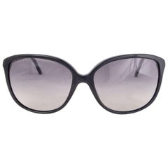 BURBERRY acétate noir Lunettes de soleil CAT-EYE Lentille dégradée B 4118-Q