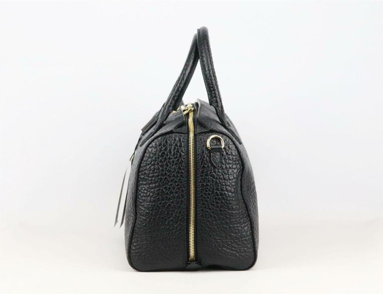 Burberry Black Alchester Medium Textured Leather Tote Bag For Sale at  1stDibs