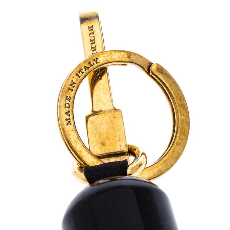 Burberry Black and Red Royal Guard Gold Tone Bag Charm In Good Condition In Dubai, Al Qouz 2