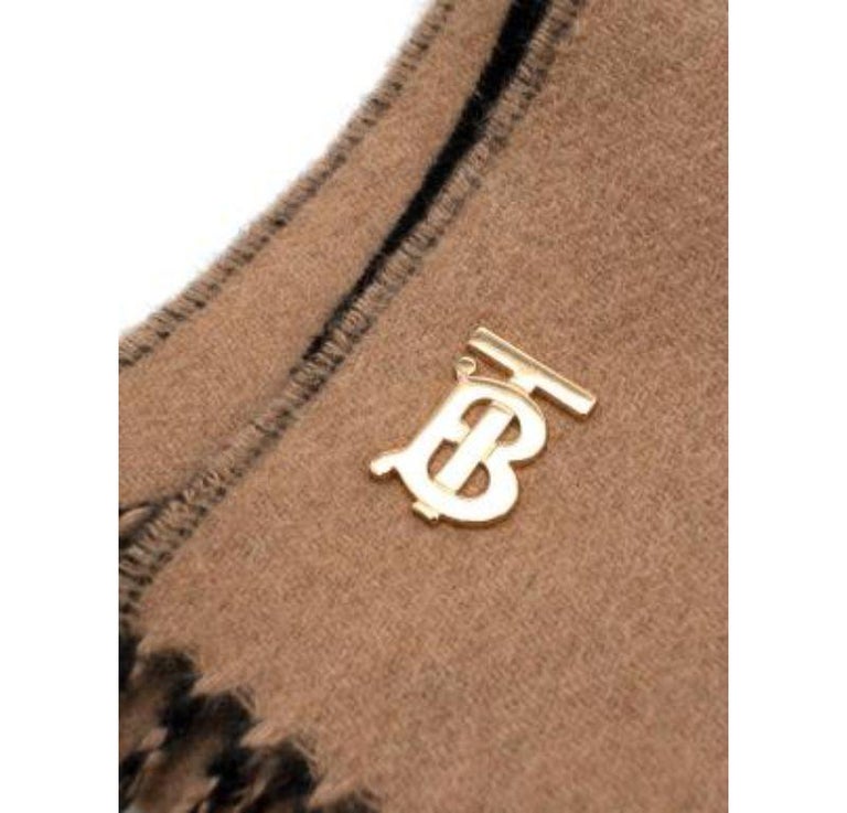 BBR Double-Sided Scarf 190CM Light Beige Cashmere 293317