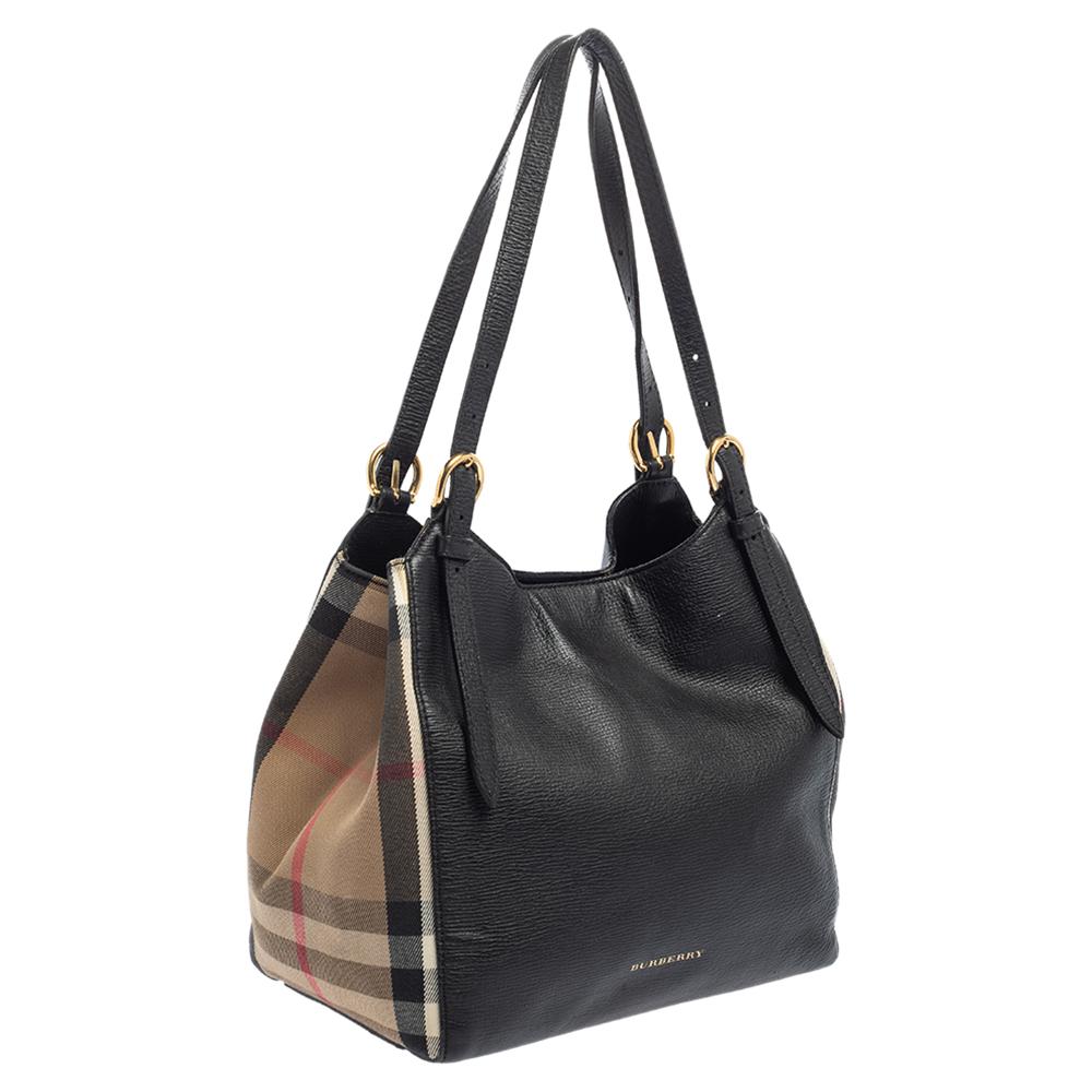 burberry leather tote bag