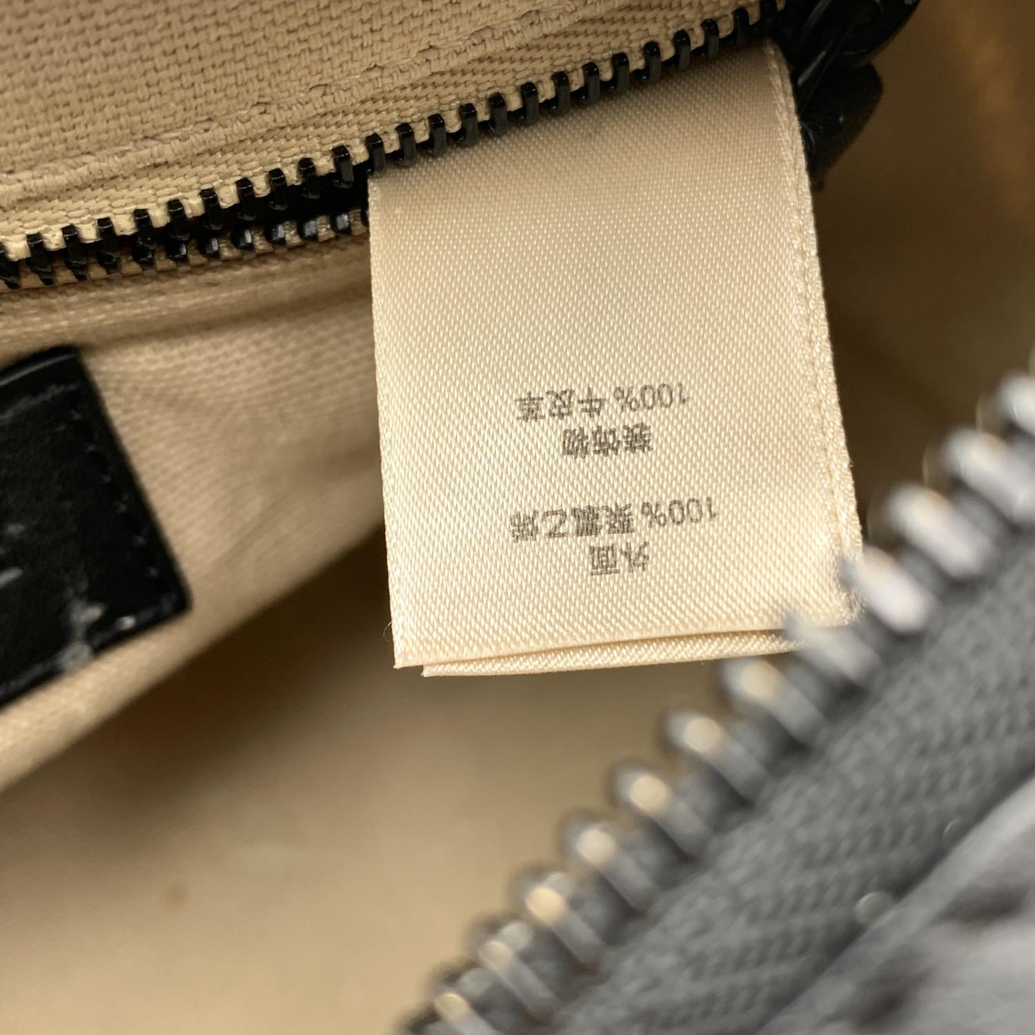 Burberry Black Beige Nova Check on Studs Canvas Leather Boston Bag 3