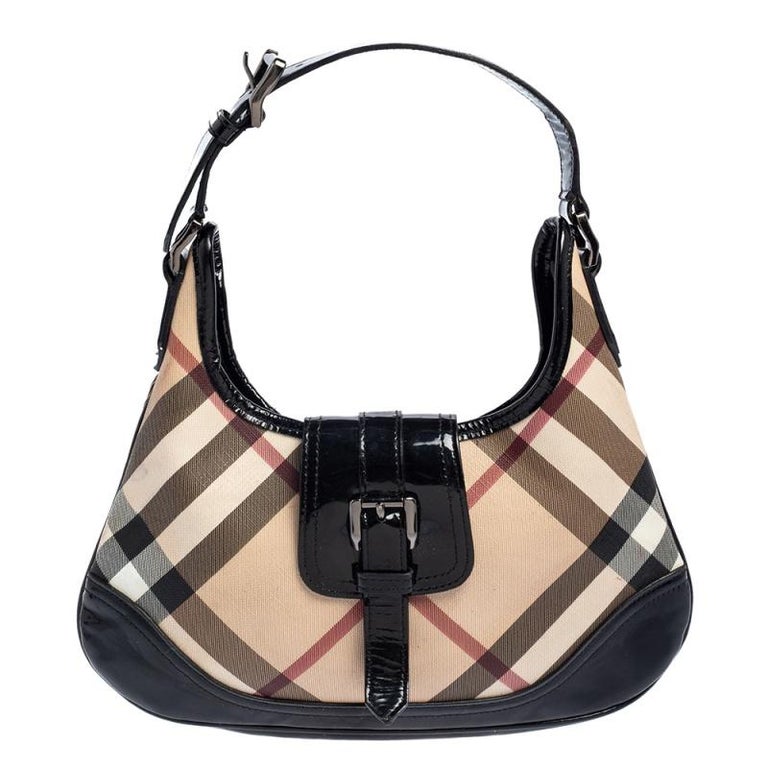 Burberry, Bags, Burberry Small Vintage Check And Leather Barrel Bag
