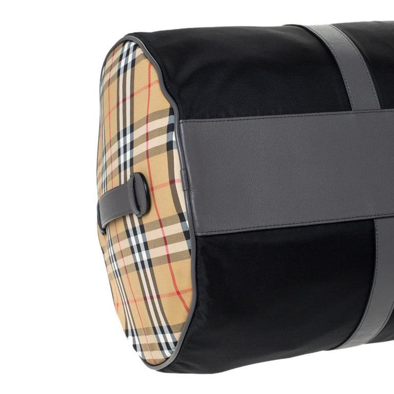 Burberry Kennedy Vintage Check Duffle Bag for Men
