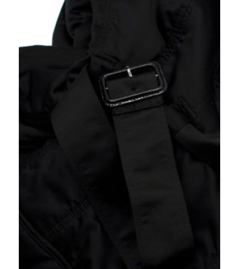Burberry Black Belted Shawl Collar Jacket For Sale 5