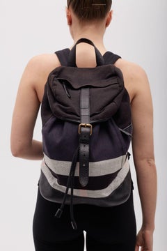 Burberry Black Canvas Mega Check Drifton Backpack