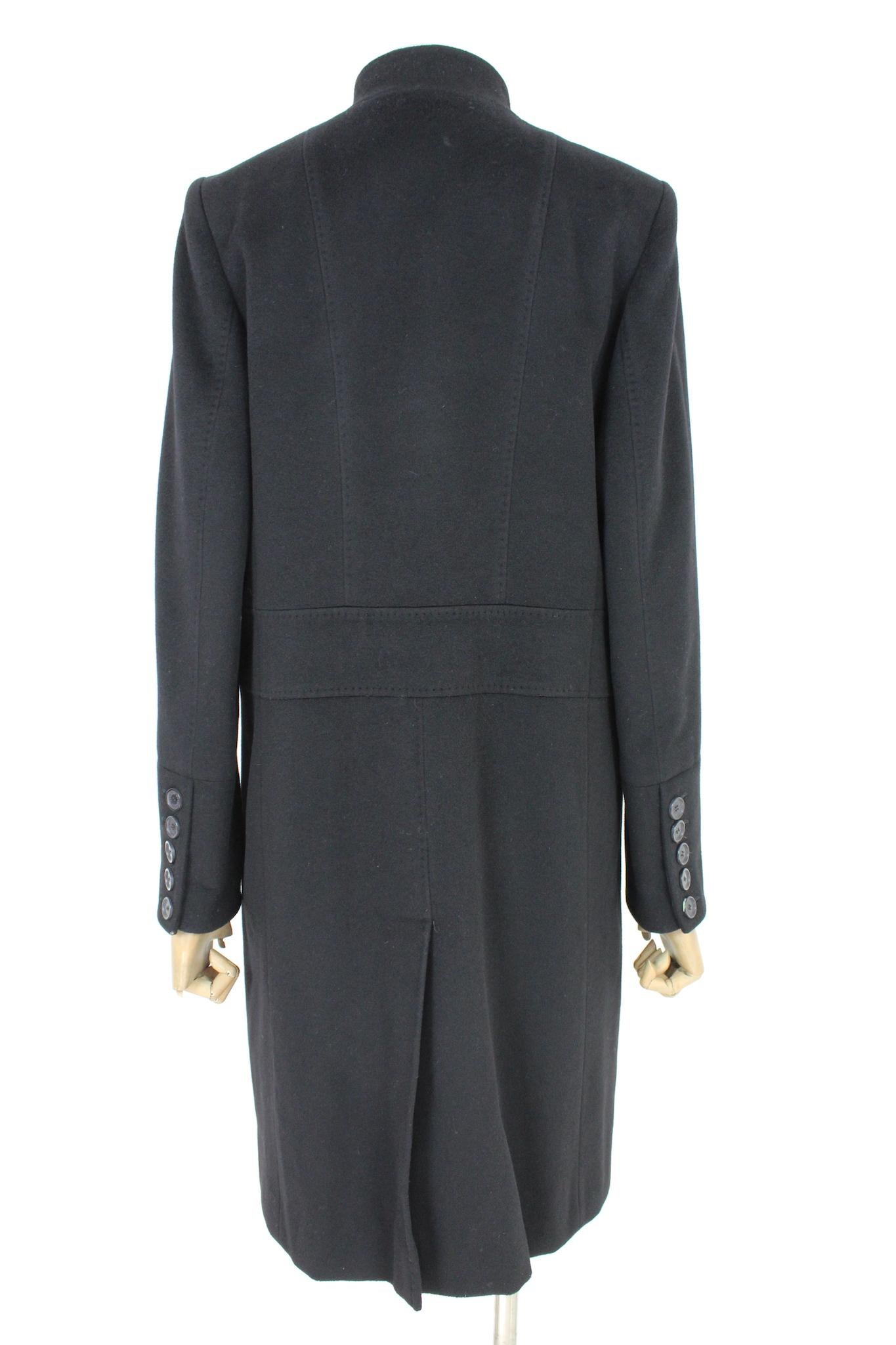 Burberry Black Cashmere Classic Coat In Excellent Condition In Brindisi, Bt