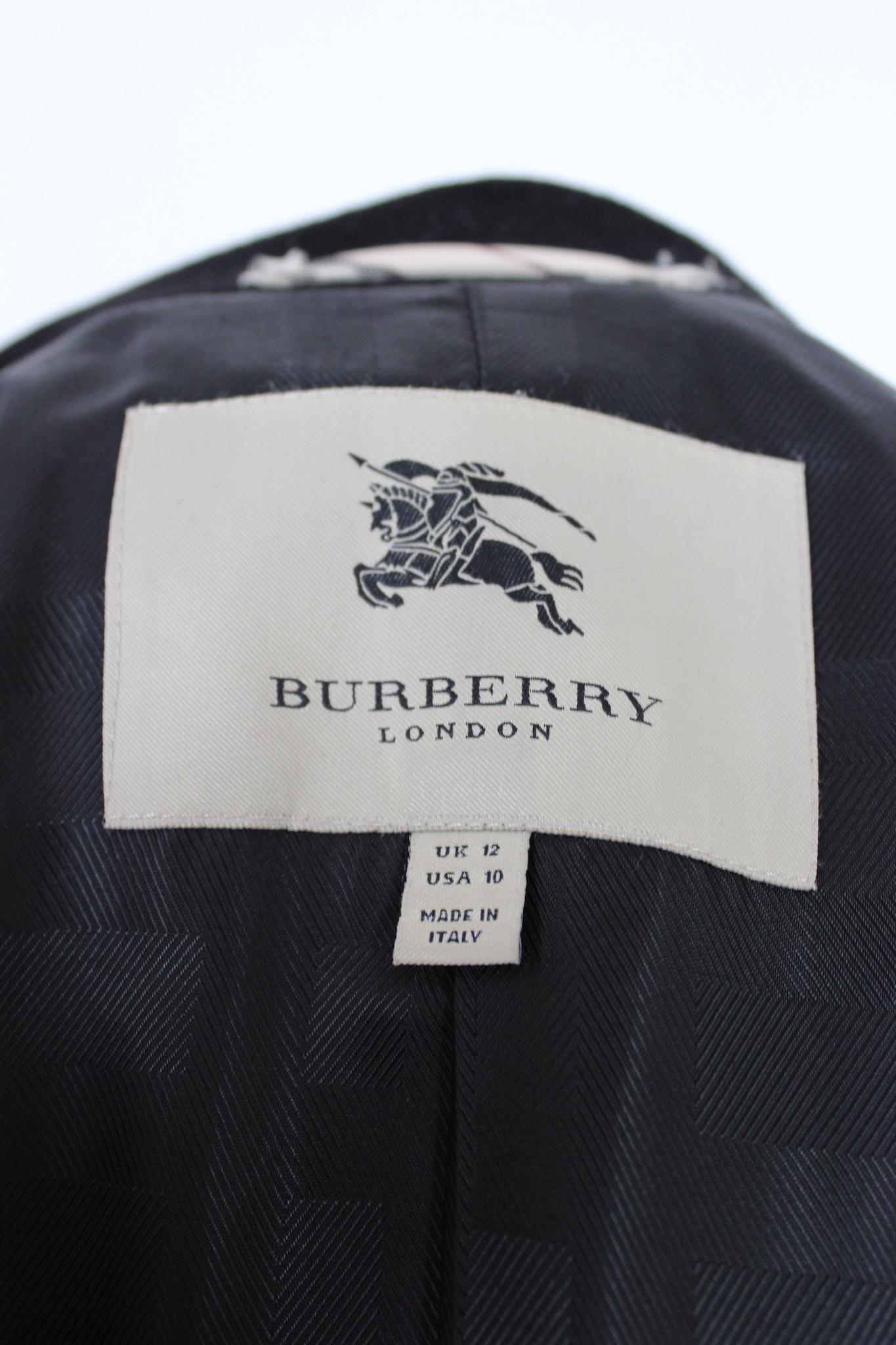 Burberry Black Cashmere Classic Coat 4