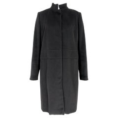 Used Burberry Black Cashmere Classic Coat