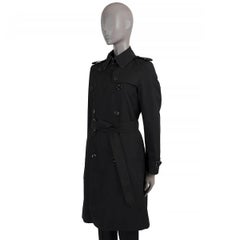 Burberry nero in misto cotone WATERLOO Trench Giacca 10 M