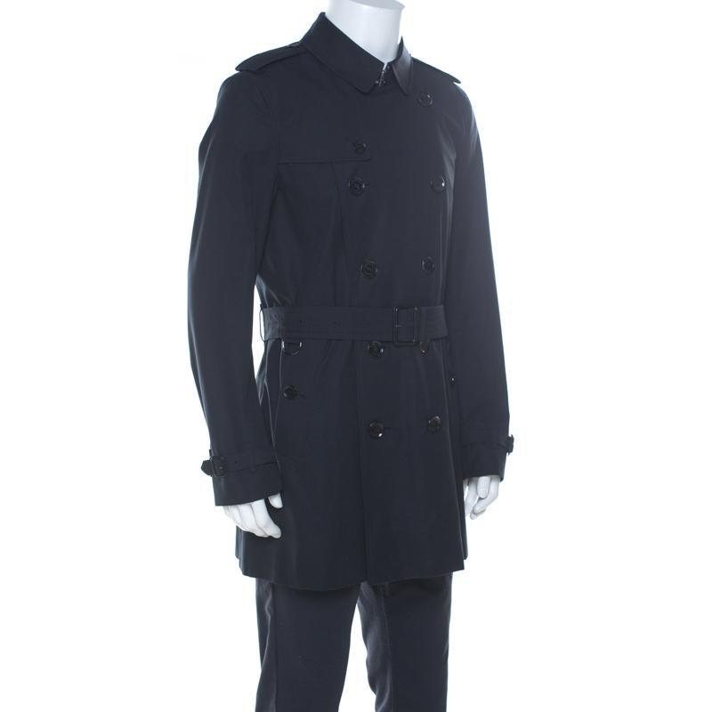 burberry gabardine coat black