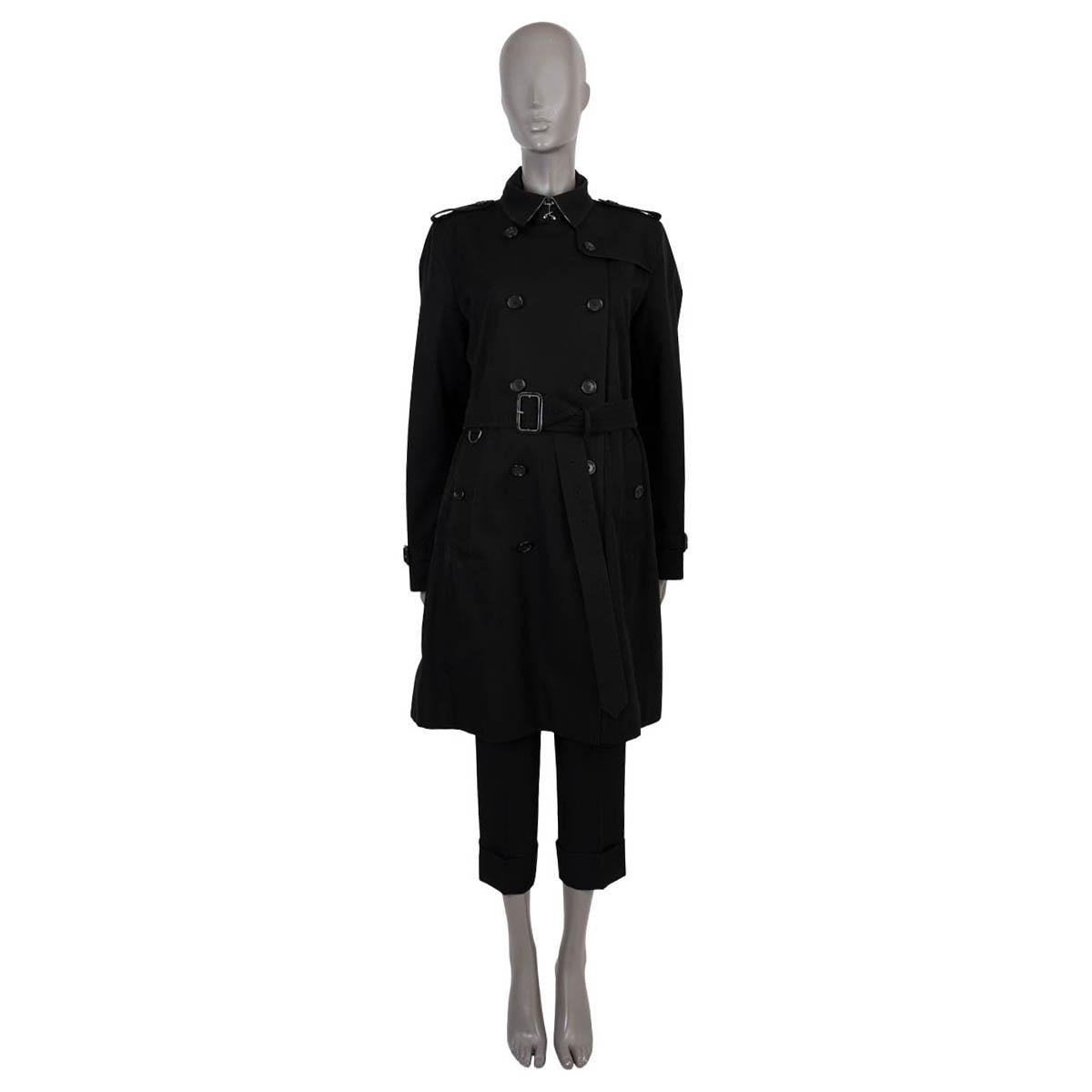 Burberry - Veste trench en coton noir KENSINGTON 16 XL Pour femmes en vente
