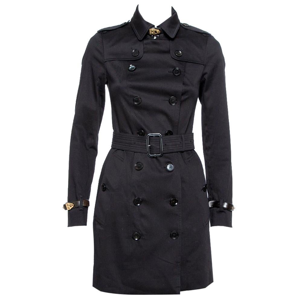 Burberry London Plaid Double Breasted Coat With Pleated Skirt For Sale ...