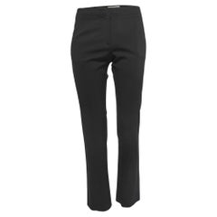 Burberry Black Crepe Trousers S