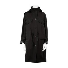 Burberry Black Detachable Hood Shape-Memory Parka Size XS