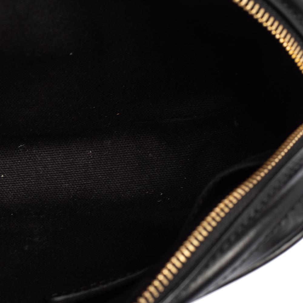 burberry black monogram leather crossbody bag