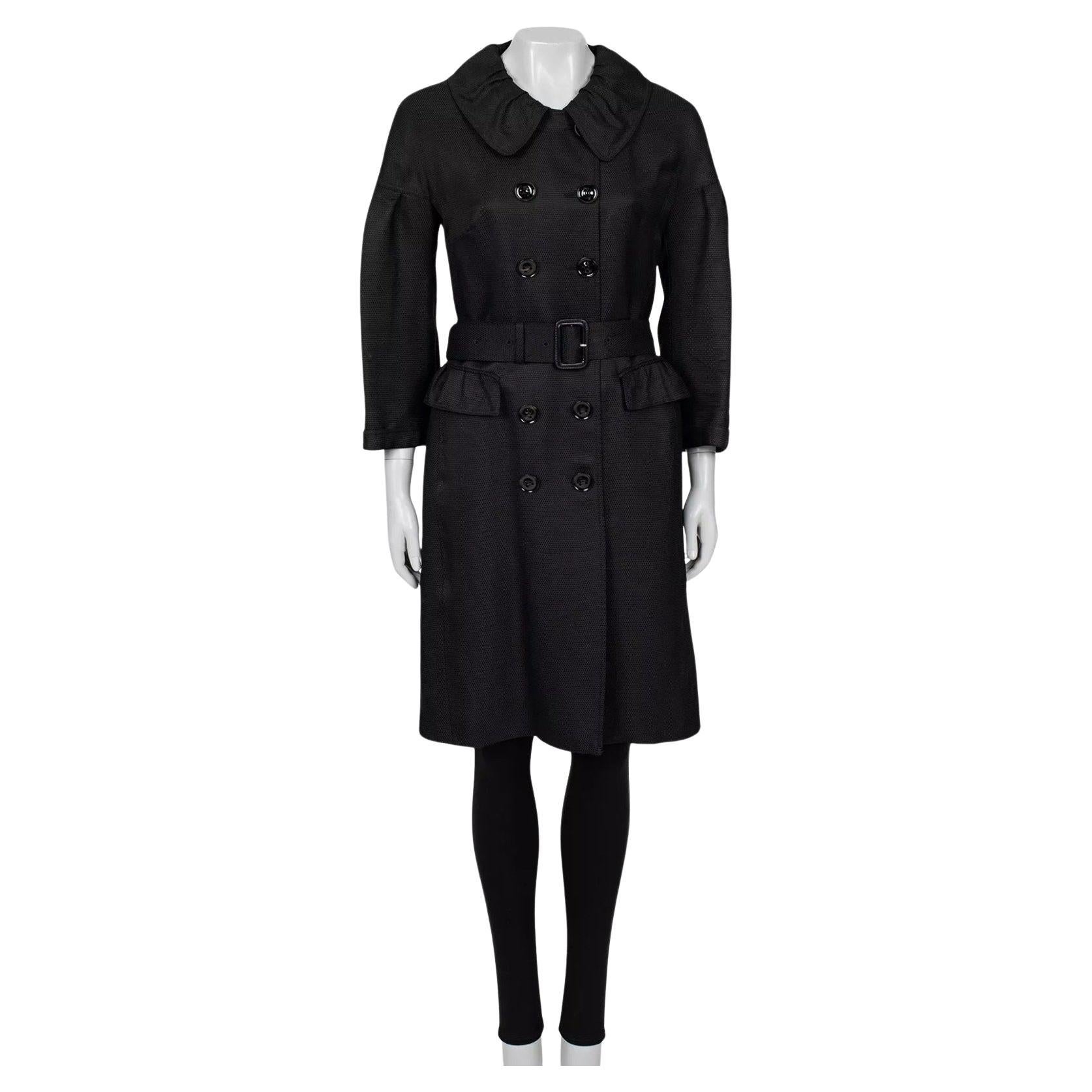 Burberry - Trench nero - Taglia L (IT44) in vendita