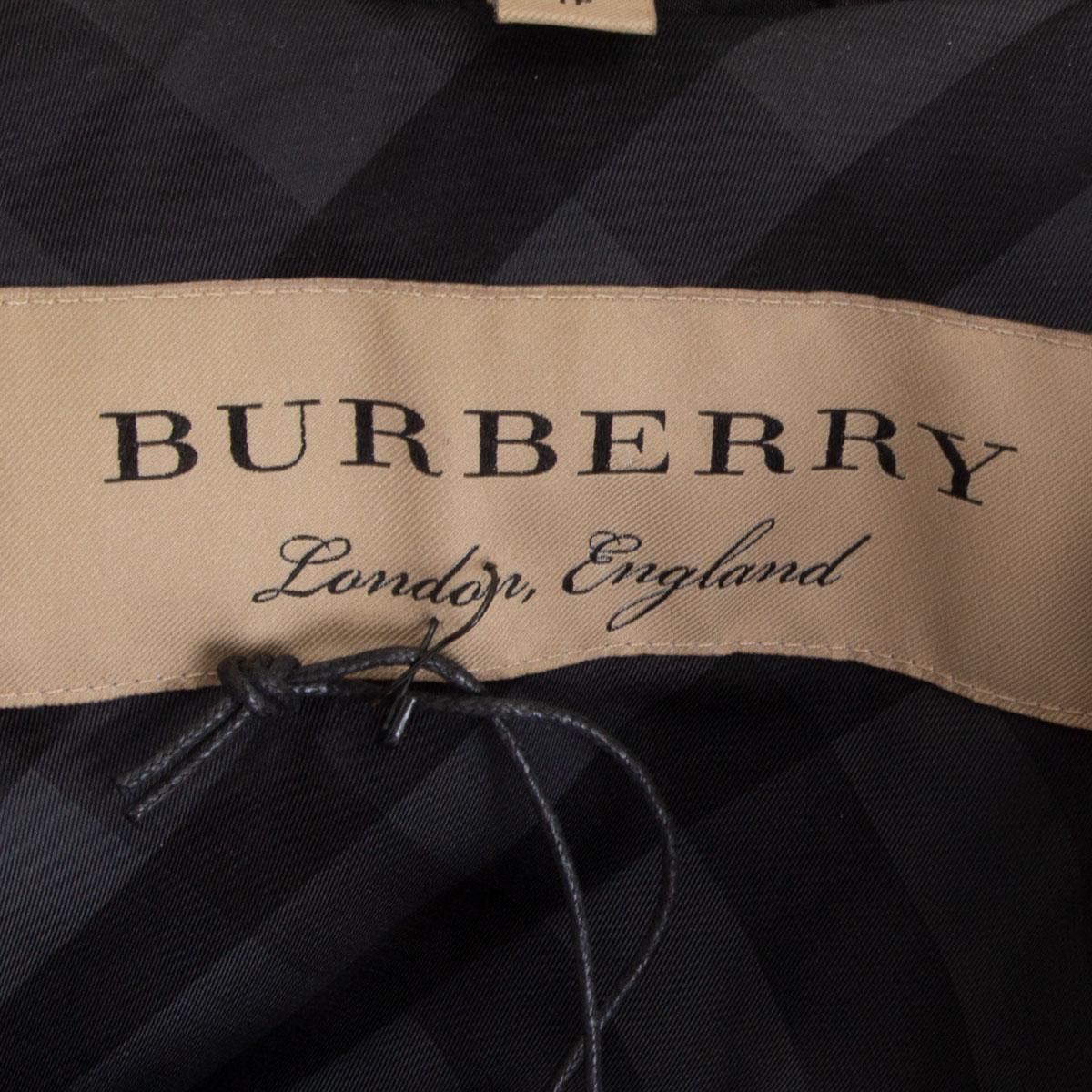 Noir Burberry noir Fourrure BOMBER STYLE PARKA Manteau Veste XS en vente
