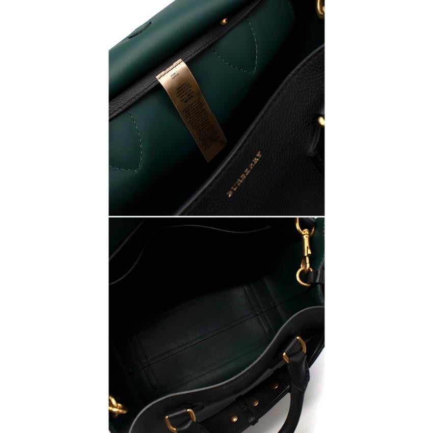 Burberry Black & Green Calfskin Belt Bag 3