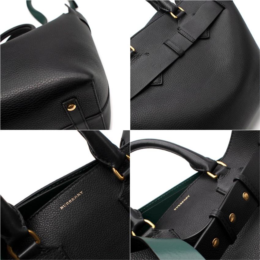 Burberry Black & Green Calfskin Belt Bag 1