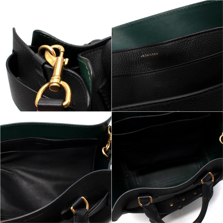 Burberry Black & Green Calfskin Belt Bag 2