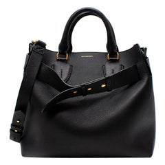 Burberry Black & Green Calfskin Belt Bag