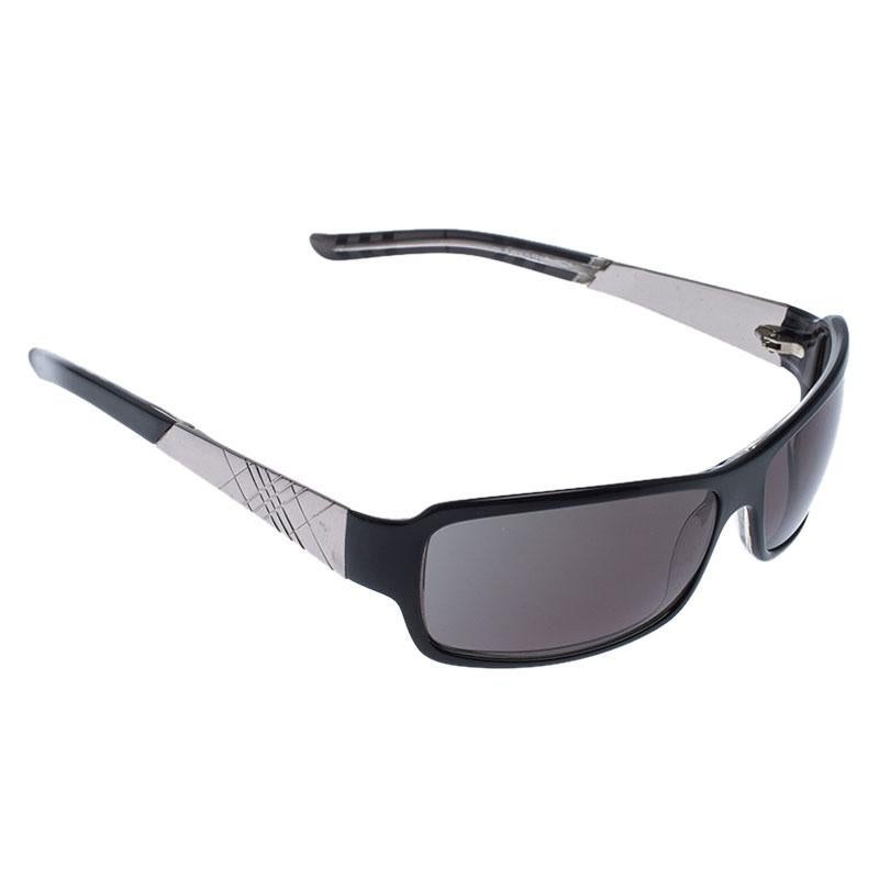 Burberry Black/Grey 8436/S Rectangle Sunglasses 1