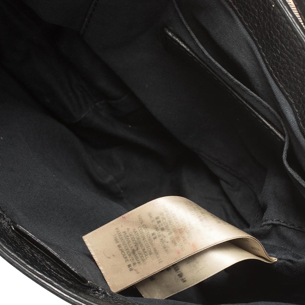 Burberry Black Haymarket Check Leather Maydown Crossbody Bag 3