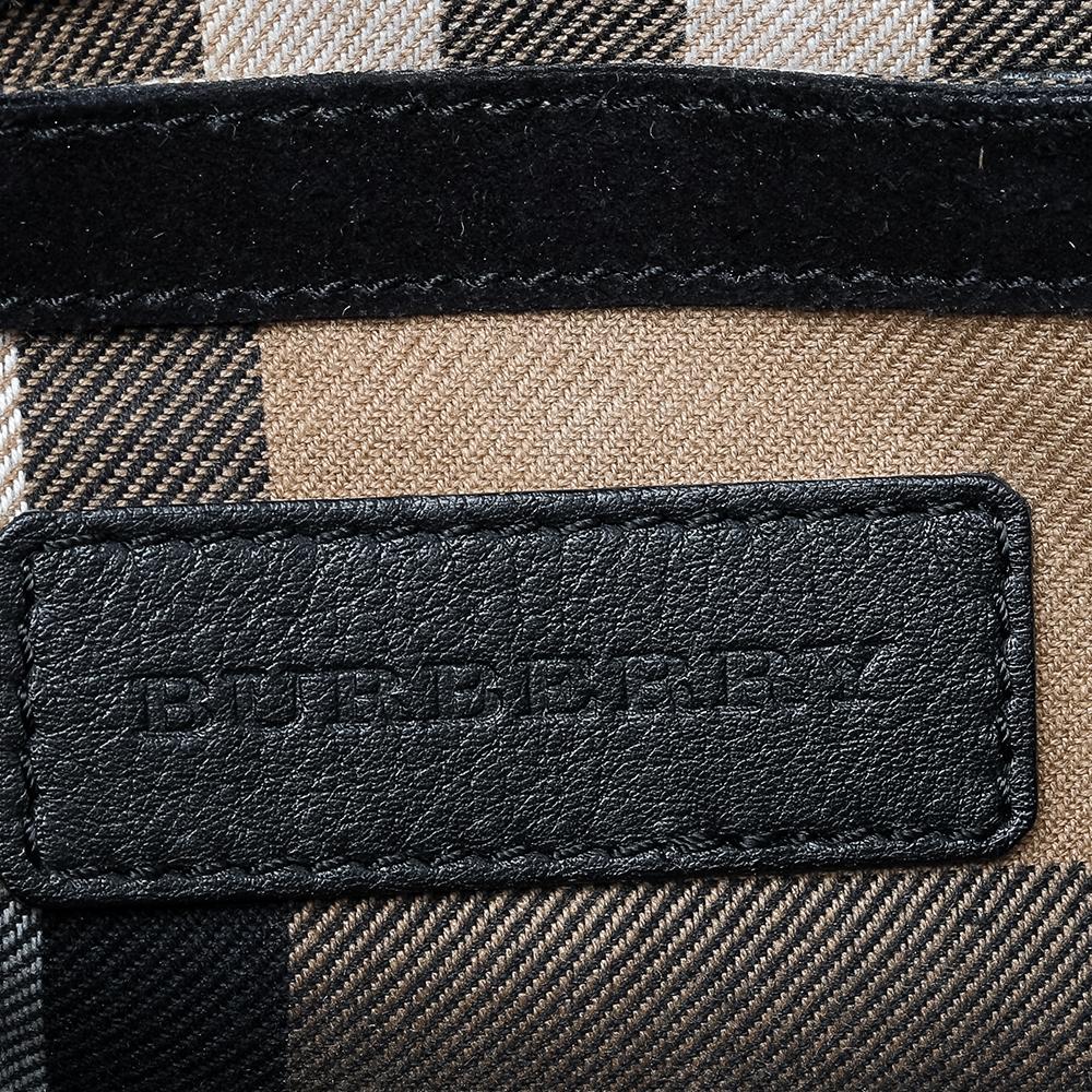 Women's Burberry Black House Check Canvas And Leather Macken Crossbody Bag