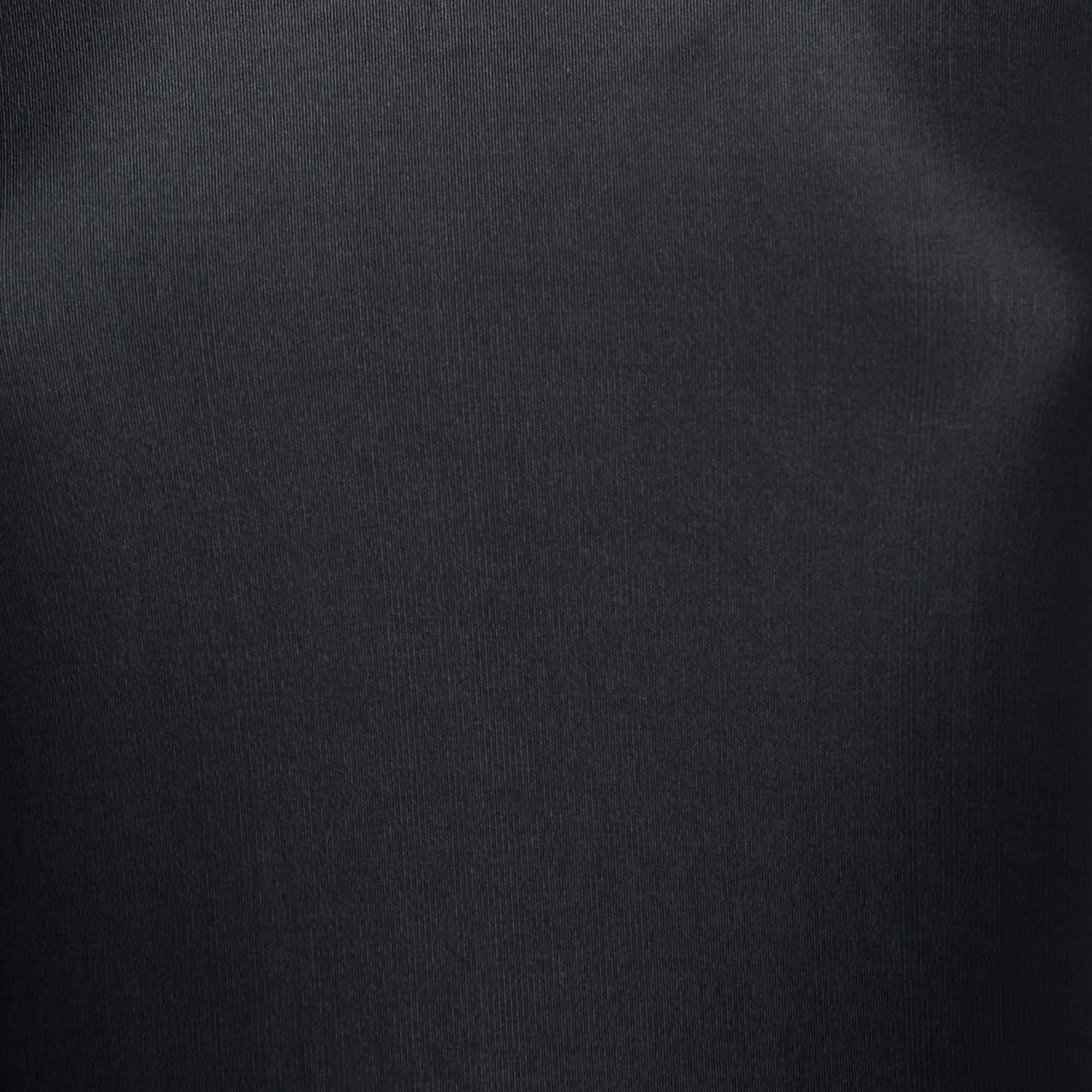 Burberry Black Jersey Chain Detailed Short Dress M In New Condition In Dubai, Al Qouz 2