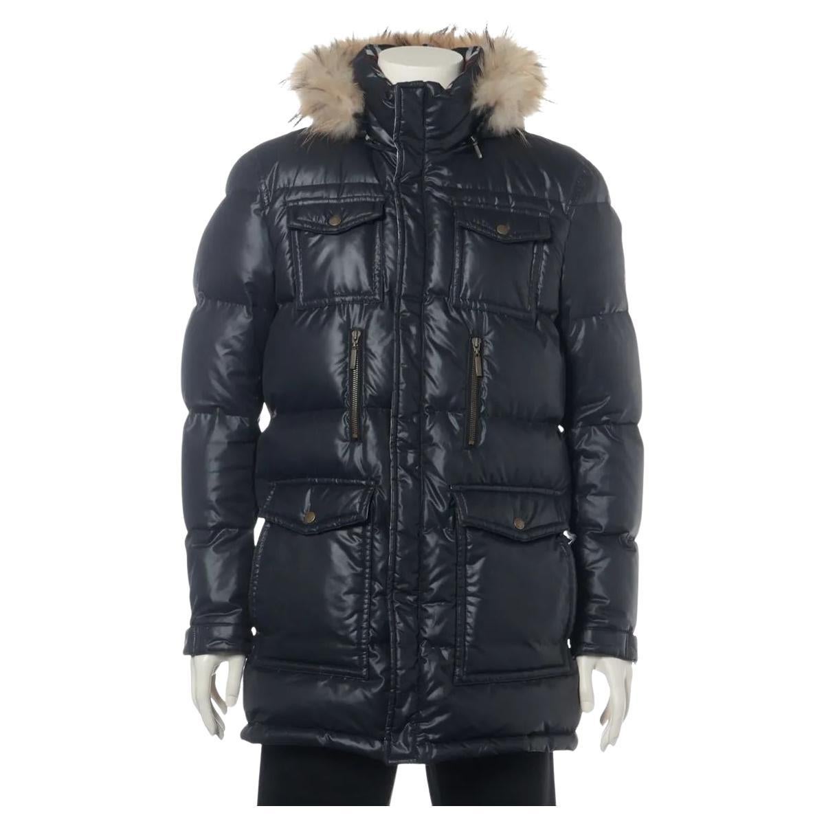 Burberry Black Label Polyester Down Jacket Black For Sale