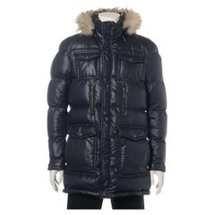 Used Burberry Black Label Polyester Down Jacket Black