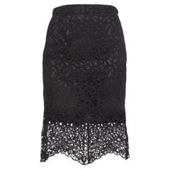 Burberry - Gonna a tubino in pizzo nero S