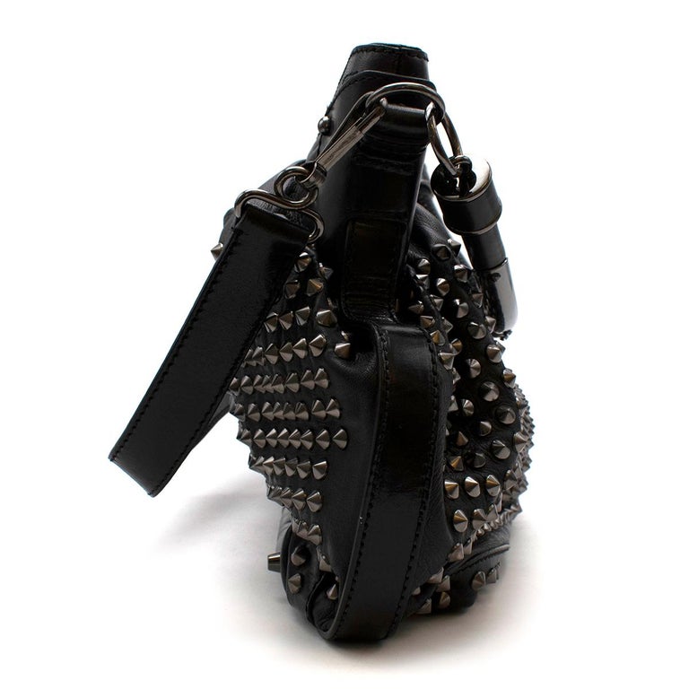 Burberry Black Lambskin Studded Shoulder Bag For Sale at 1stDibs studded bag, studded purses