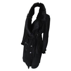 Burberry - Trench in pelle d
agnello nero US 10