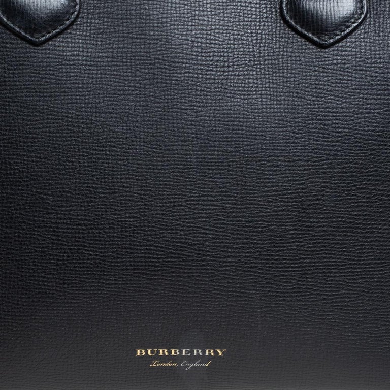 black burberry tote bag