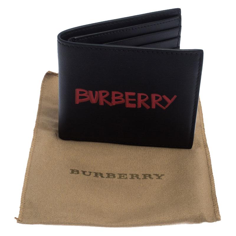 Burberry Black Leather Bifold Wallet 3