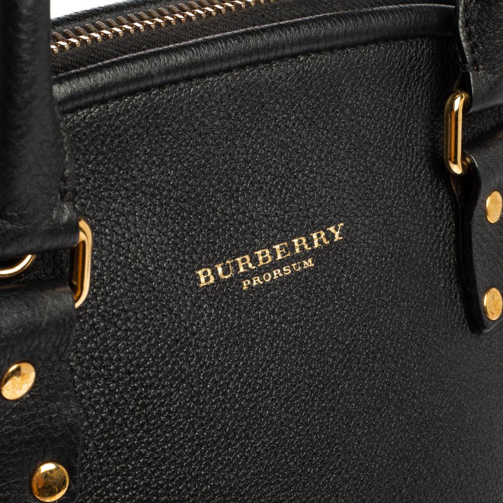 Burberry Black Leather Bloomsbury Satchel 4
