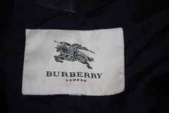 Burberry Black Leather Bomber Jacket